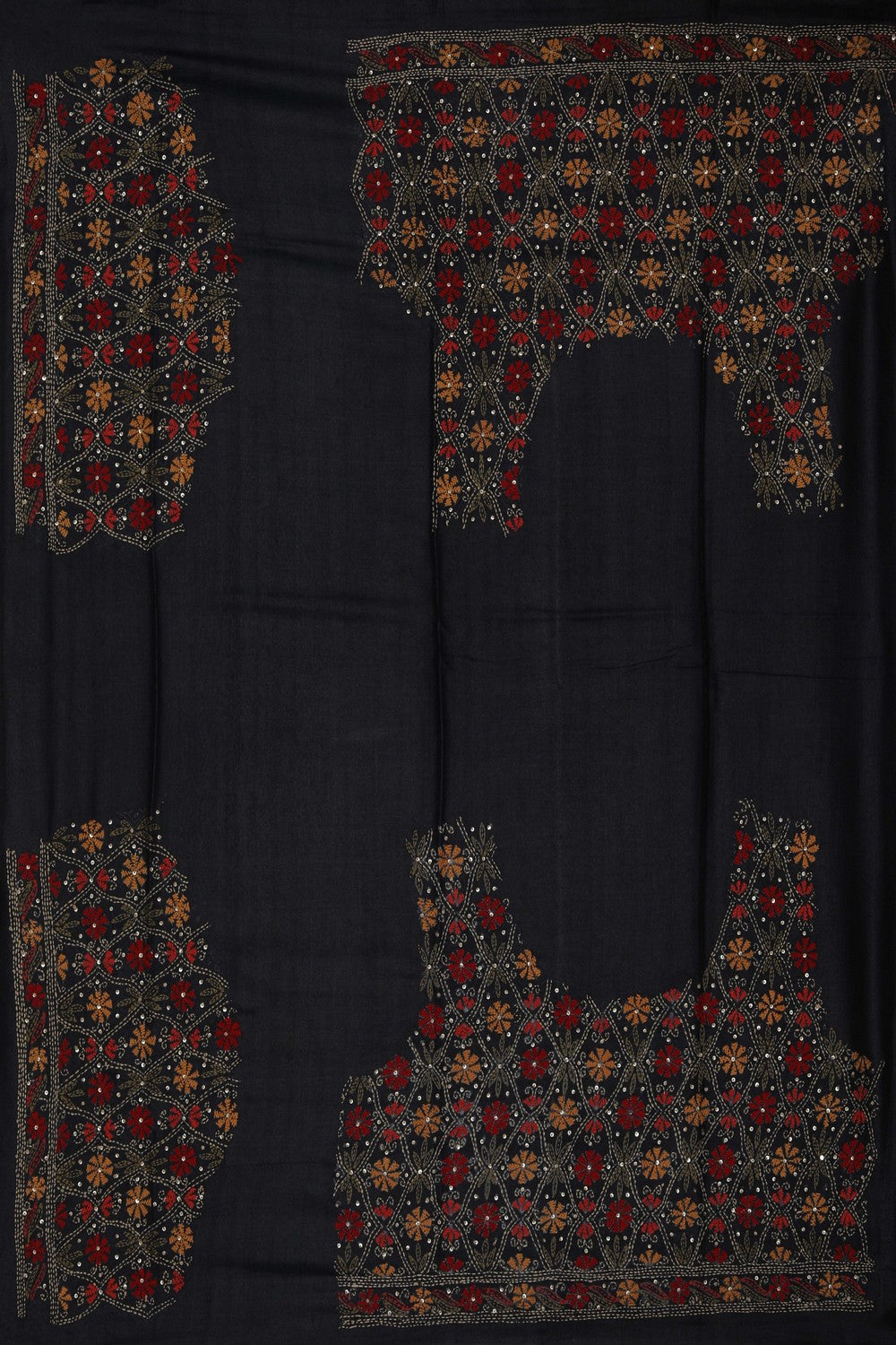 Image of Printed Tussar Silk Saree